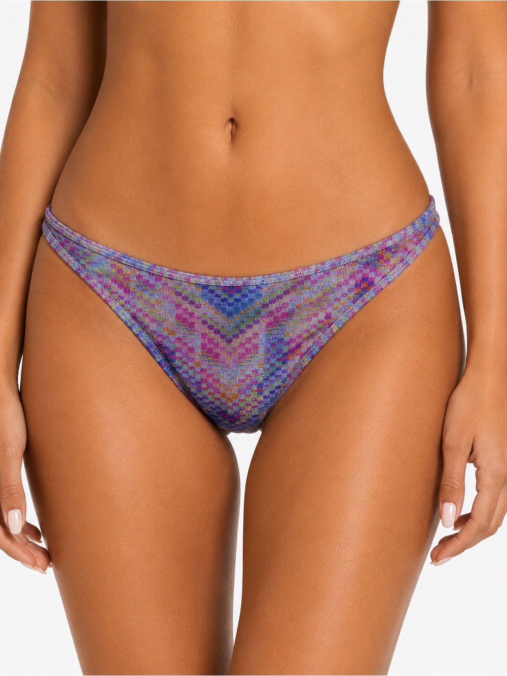Ramy Brook Metallic Multicolor Bikini low rise Bottoms Size Small summer NWT